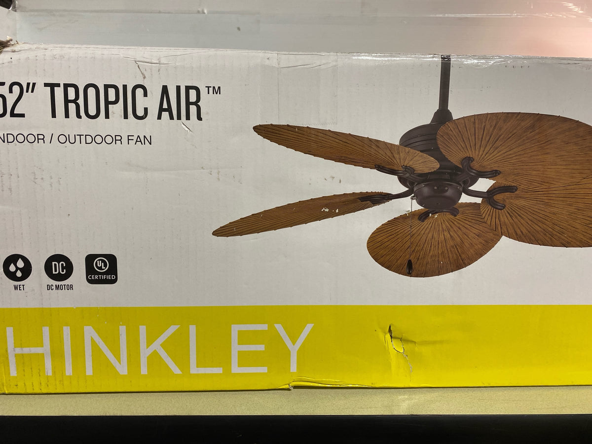Hinkley Lighting 901952FMM-NWD Tropic Air 52" 5 Blade Indoor / Outdoor Ceiling Fan - Metallic Matte Bronze