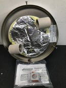 Progress Lighting P3410-09 Fitter 2 Light 9-1/2" Wide Flush Mount Bowl Ceiling Fixture with Frosted Glass - Brushed Nickel