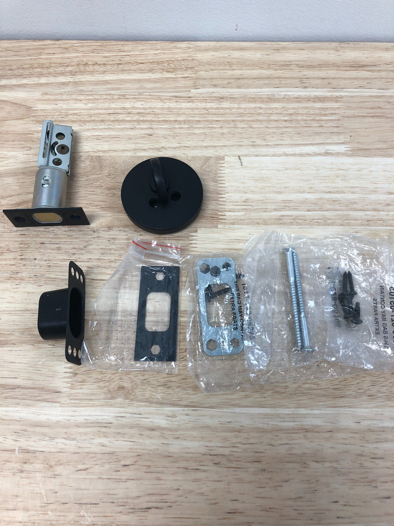 Baldwin 8241190PAT Contemporary One-Sided Deadbolt - Satin Black