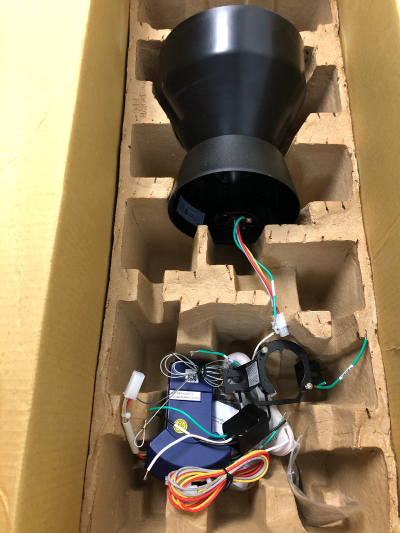 Lucci air 21304101 Whitehaven 56 in. Outdoor/Indoor Black Smart WiFi Controlled 3blade DC Ceiling Fan with Remote Control