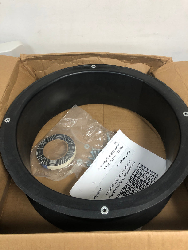 PROFLO PF99294 18" X 6" Sewage Basin Poly Extension - N/A