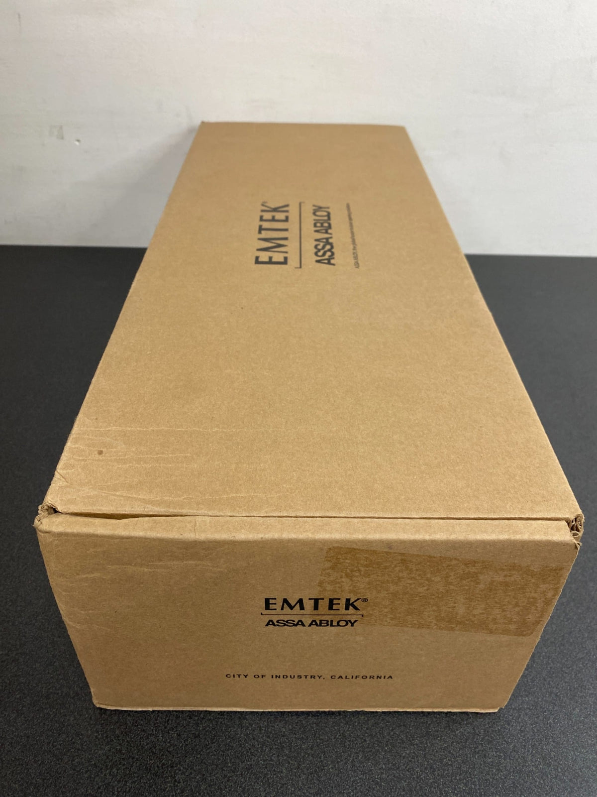 Emtek 4809US19 Lausanne Dummy Brass Modern Handleset - Flat Black
