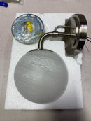 Minka Lavery 3791-84 Whitehall 11" Tall Bathroom Sconce - Brushed Nickel with Etched Alabaster Glass