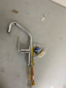 Brizo 61063LF-PC Litze Single Handle Angled Spout Bar Faucet with Knurled Handle - Chrome