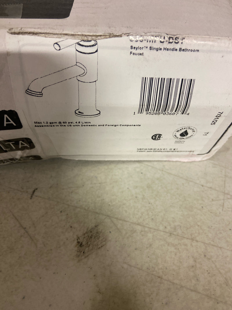 Delta 536-MPU-DST Saylor Single Handle Single Hole Bathroom Faucet in Polished Chrome