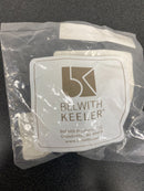 Belwith Keeler B074589-GLVB Chautauqua Collection Knob 1-3/8 Inch Diameter Glass with Vintage Bronze Finish