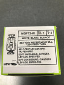 Leviton MGFT2-W 20 Amp Lev-Lok Modular Wiring Device SmartlockPro Industrial Grade GFCI Outlet, White