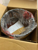 Hampton bay HB2590-34 Hastings 13.5 in. 2-Light Satin Bronze Industrial Caged Drum Ceiling Semi Flush Mount Light