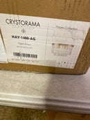 Crystorama Hayes 4 Light Aged Brass Flush Mount
