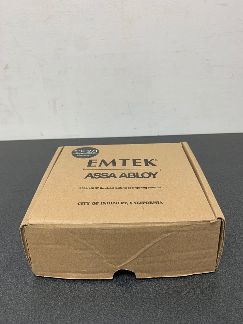 Emtek C810CPVD Cortina Brass Modern Passage Door Leverset with the CF Mechanism - Lifetime Polished Brass