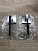 Emtek 5050HLOUS15LH Helios Left Handed Non-Turning Two-Sided Dummy Door Lever Set with Square Rose - Satin Nickel