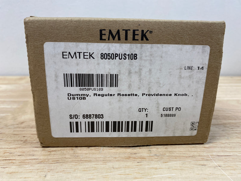 Emtek 8050PUS10B Providence Non-Turning Two-Sided Dummy Door Knob Set with Regular Rose from the Brass Classic Collection - Oil Rubbed Bronze