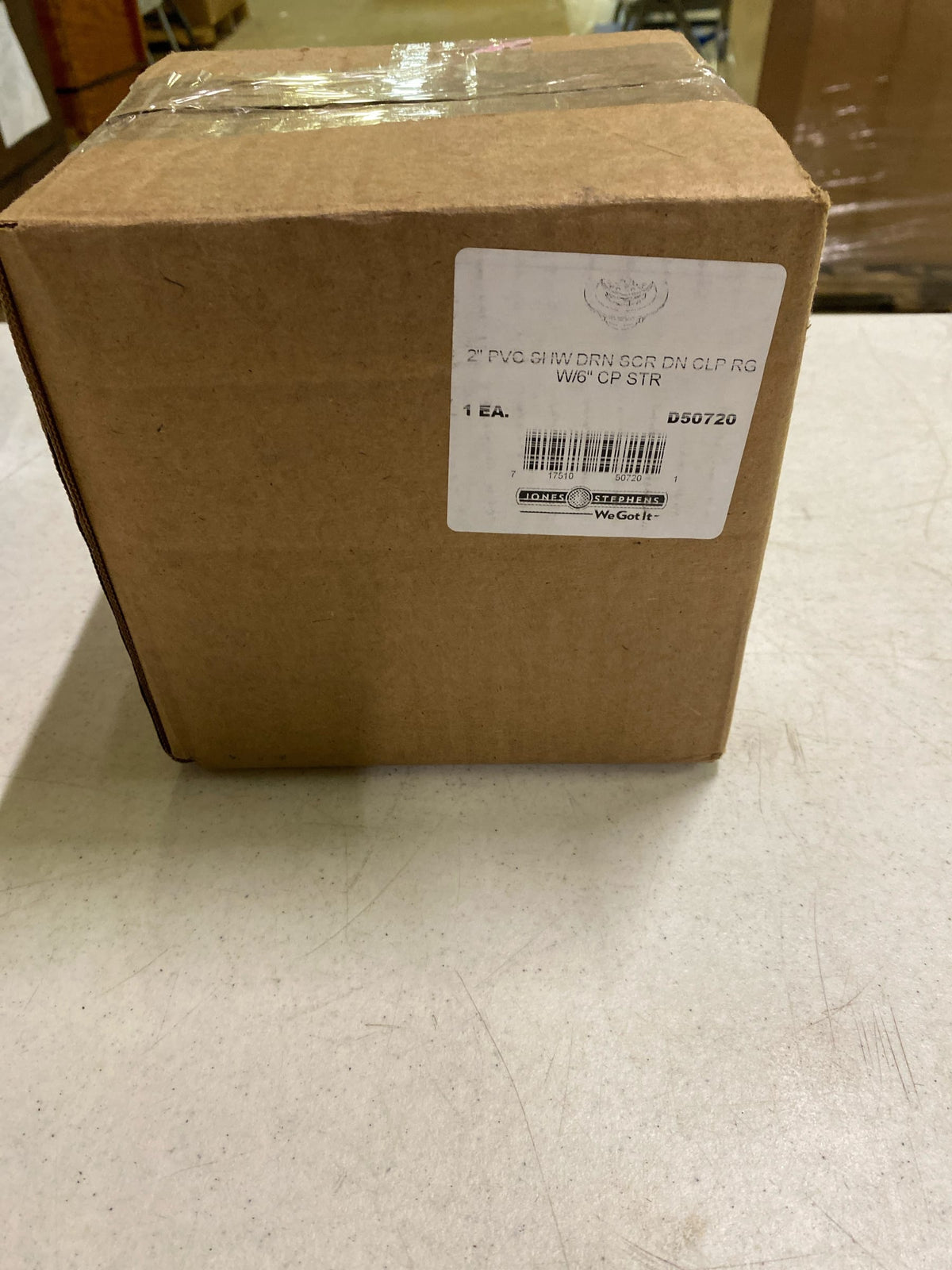 Jones Stephens Corp - 2 Pvc Shw Drn Scr Dn Clp Rg W/6 Cp Str