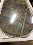 Elegant Decor Ayra 24x40 Arch Modern MDF Wood/Iron Mirror in Silver