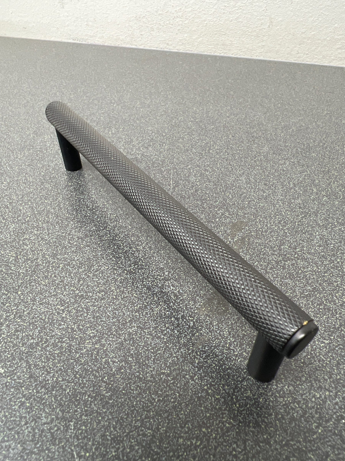 Schaub and Company 5005-MB Pub House 5" Center to Center Knurled Handle Solid Brass Cabinet Bar Handle / Drawer Bar Pull - Matte Black