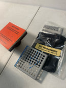 Infinity Drain LQ4-2 SS 4"x4" LQD 4 Squares Pattern Center Drain - 2" Throat - Satin Stainless