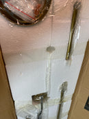 Living District Mera 3-Light Mid-Century Metal Pendant in Brass and Clear