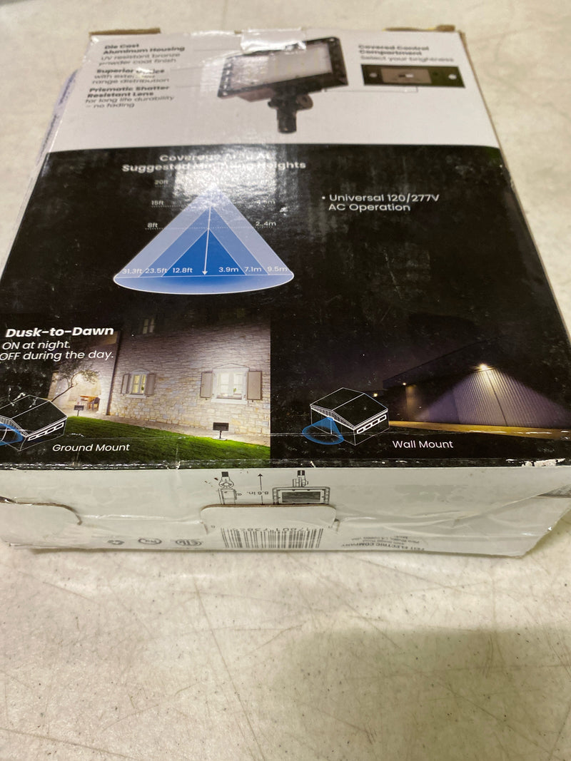 Commercial Bronze Flood Light: 3000/2000/1000 Lumens Bright White (4000K) by Feit Electric