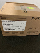 Emtek 512HLOUS4 RH Sq. Rosette Helios Single Cylinder Keyed Entry Door Lever Set - Satin Brass