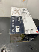 Hampton bay RD5114B-MWH Grantway 48 in. Indoor/Covered Outdoor Matte White Low Profile Ceiling Fan Without Light with Pull Chain Included