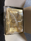 Deltana SDLA325U3-UNL HD Pocket Lock, Adjustable, 3 1/4"x 2 1/4" Privacy in Unlacquered Brass