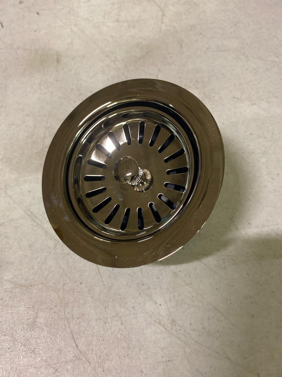Signature Hardware 4-1/2" Garbage Disposal Flange with Stopper for Sinks up to 5/8" Thick