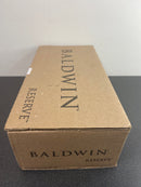 Baldwin ENFEDTRR112 Federal Single Cylinder Keyed Entry Door Lever Set with Traditional Round Rose - Venetian Bronze