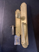 Signature Hardware 441580 Marconi Solid Brass Full Plate Dummy Door Handleset with Interior Knob