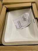 Signature Hardware 498227 Rainsville 18" Vitreous China Undermount Bathroom Sink with Overflow - White