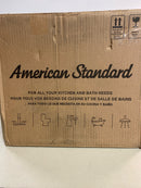American standard 2989813.020 Cadet 3-Flo Wise 2-Piece 1.28 GPF Single Flush Chair Height Elongated Toilet with Skirted Bowl in White, Seat Included