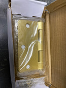 emtek 3.5" hinge satin brass plain ball bearing 1/4" radius mortise