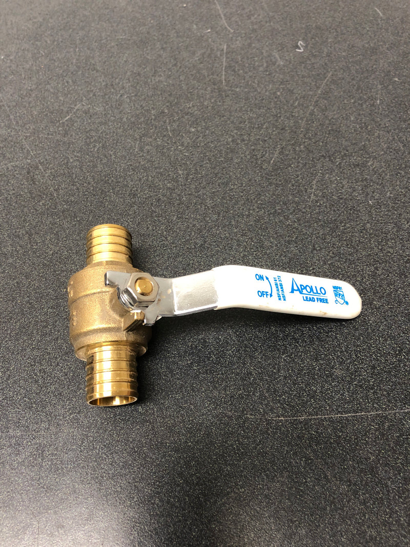 Apollo APXV11 1 in. Brass PEX-B Barb Ball Valve