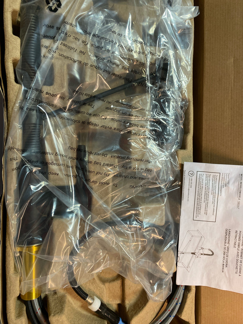 Delta 19833LF-SS , Single Handle Commercial Style Kitchen Faucet