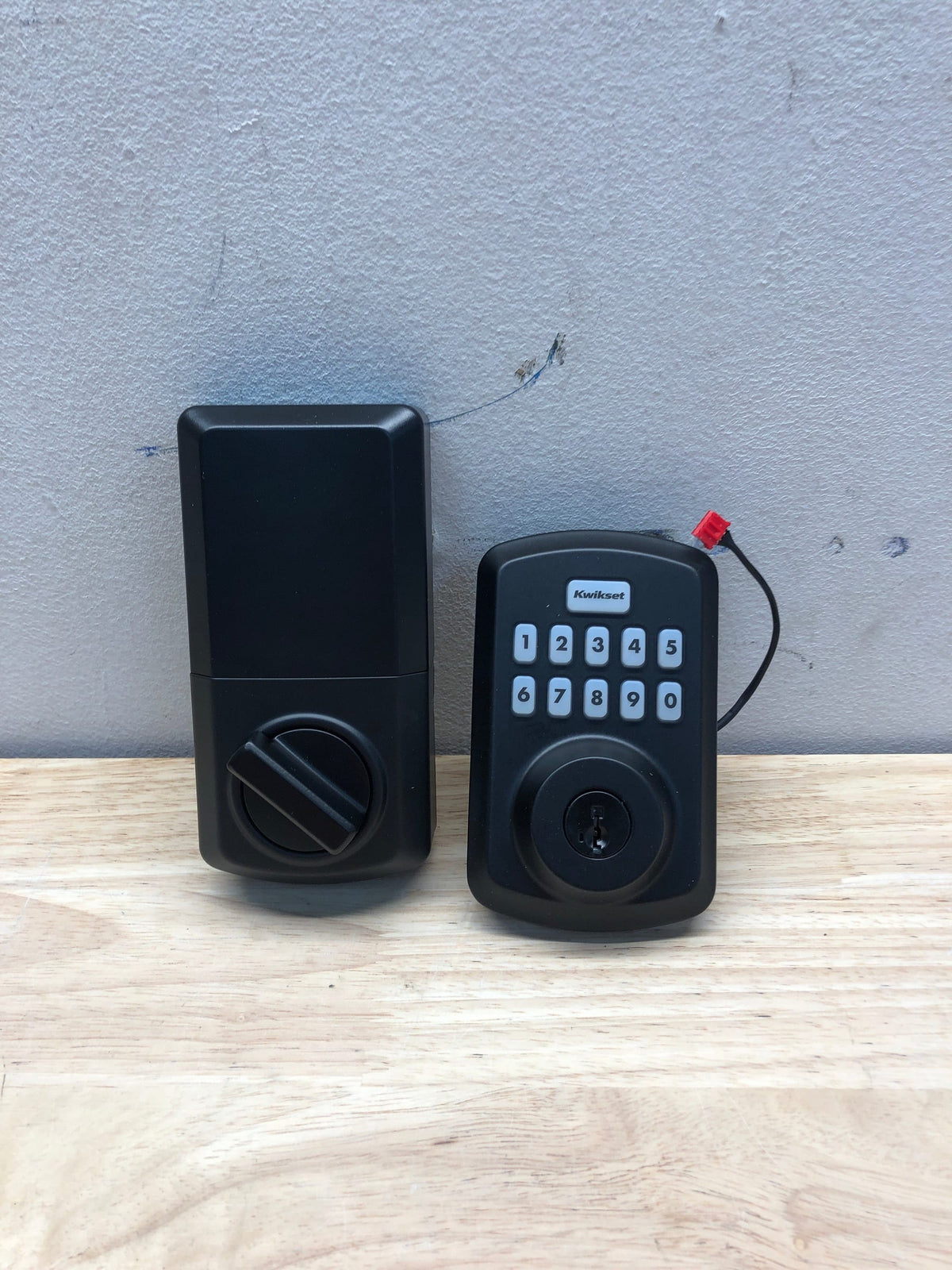 Kwikset 9250TRS-514S Transitional Powerbolt 2 Electronic SmartCode Deadbolt SmartKey with RCAL Latch and RCS Strike Matte Black Finish