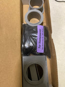 72" S-PVC Series Low Profile Complete Kit with 2 1/2" Perforated Offset Slot Grate in Polished Brass
