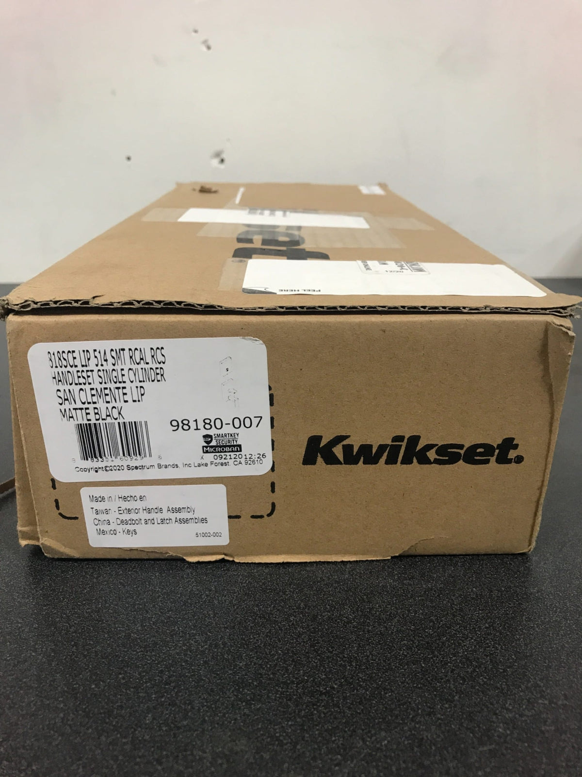 Kwikset San Clemente Single Cylinder Keyed Entry Handleset with SmartKey, Exterior Only