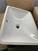 Duravit 0305490017 Starck 3 20-7/8" Rectangular Ceramic Undermount Bathroom Sink with Overflow - White