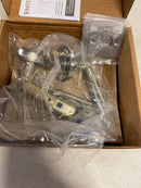 Emtek 5109STUUS14LH Stuttgart Left Handed Passage Door Lever Set with Disk Rose from the Brass Modern Collection - Polished Nickel