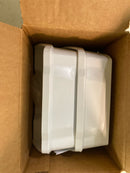Rev-A-Shelf 6232-08-11-52 Classic Pack of (2) - 7-7/8" Polymer Cabinet Door or Wall Mount Storage Organizer Bins - Pack of 2 - White