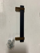 Amerock BP36724MBCZ Mulino 5-1/16 in. (128 mm) Center-to-Center Modern Matte Black/Champagne Bronze Bar Cabinet Pull