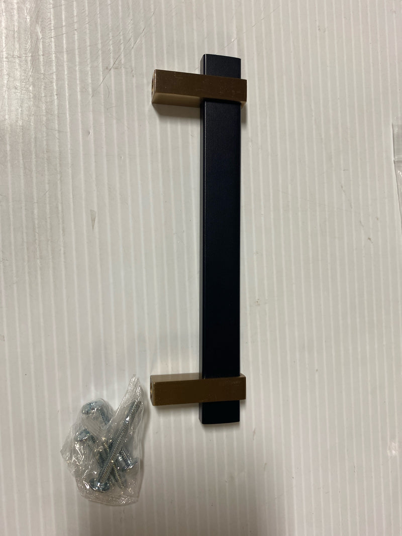 Amerock BP36724MBCZ Mulino 5-1/16 in. (128 mm) Center-to-Center Modern Matte Black/Champagne Bronze Bar Cabinet Pull