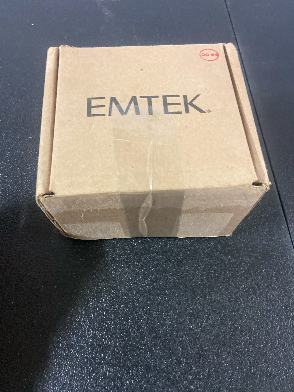 Emtek Dummy Set, Modern Rectangular Rosette, Helios Lever, Flat Black