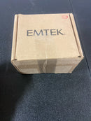 Emtek Dummy Set, Modern Rectangular Rosette, Helios Lever, Flat Black