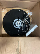 RRRS18-GA-Millennium Lighting-R Series - 1 Light Stem Hung Railroad Shade-10 Inch Tall and 18 Inch Wide-Galvanized Finish