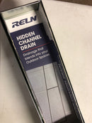 Reln 210031 Storm Drain Pro Series 6 in. x 40 in. Hidden Channel Drainage System with Stainless Steel Removable Trays