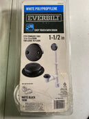 Everbilt SH-7100-P-01037 Easy Touch 1-1/2 in. x 1.67 ft. Poly Pipe Bath Waste and Overflow Drain in Matte Black