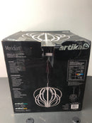Artika PDT-MD-HD Meridian 30-Watt 1 Light Chrome Modern Integrated LED Pendant Light Fixture for Dining Room or Kitchen