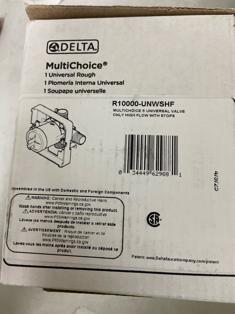 Delta MultiChoice Universal High-Flow Rough- Shower Only- Universal Inlets/Outlets
