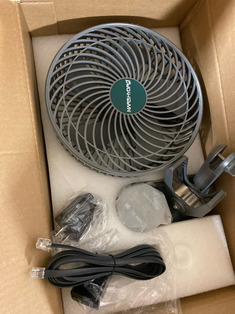 MARS HYDRO Updated 2-Pack M6 Grow Tent Fan, A powerful Oscillating Clip Fan with Low Noise for Hydroponic Plants and Ventilation Circulation with convenient APP/WiFi Control.