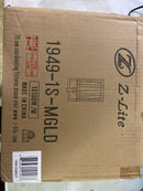 Z-Lite 1949-1S-MGLD Grayson Wall Sconce, 1-Light 100 Watts, Modern Gold